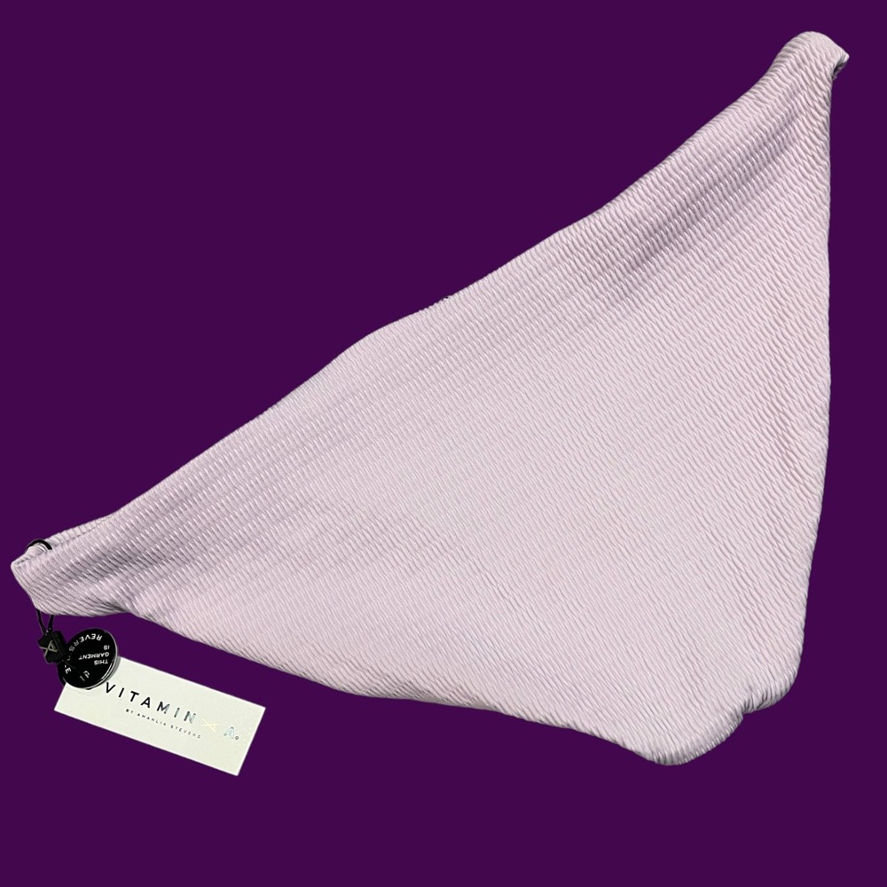 NWT Vitamin A Luciana reversible bikini bottoms in Soft Lilac. Size 6/S ๐๐บ - Picture 3 of 10
